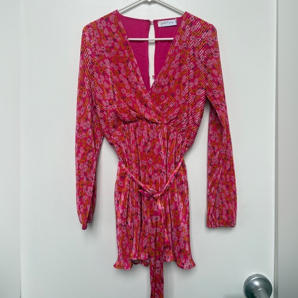 Petal & Pup Pink and Orange Romper - Picture 3 of 7